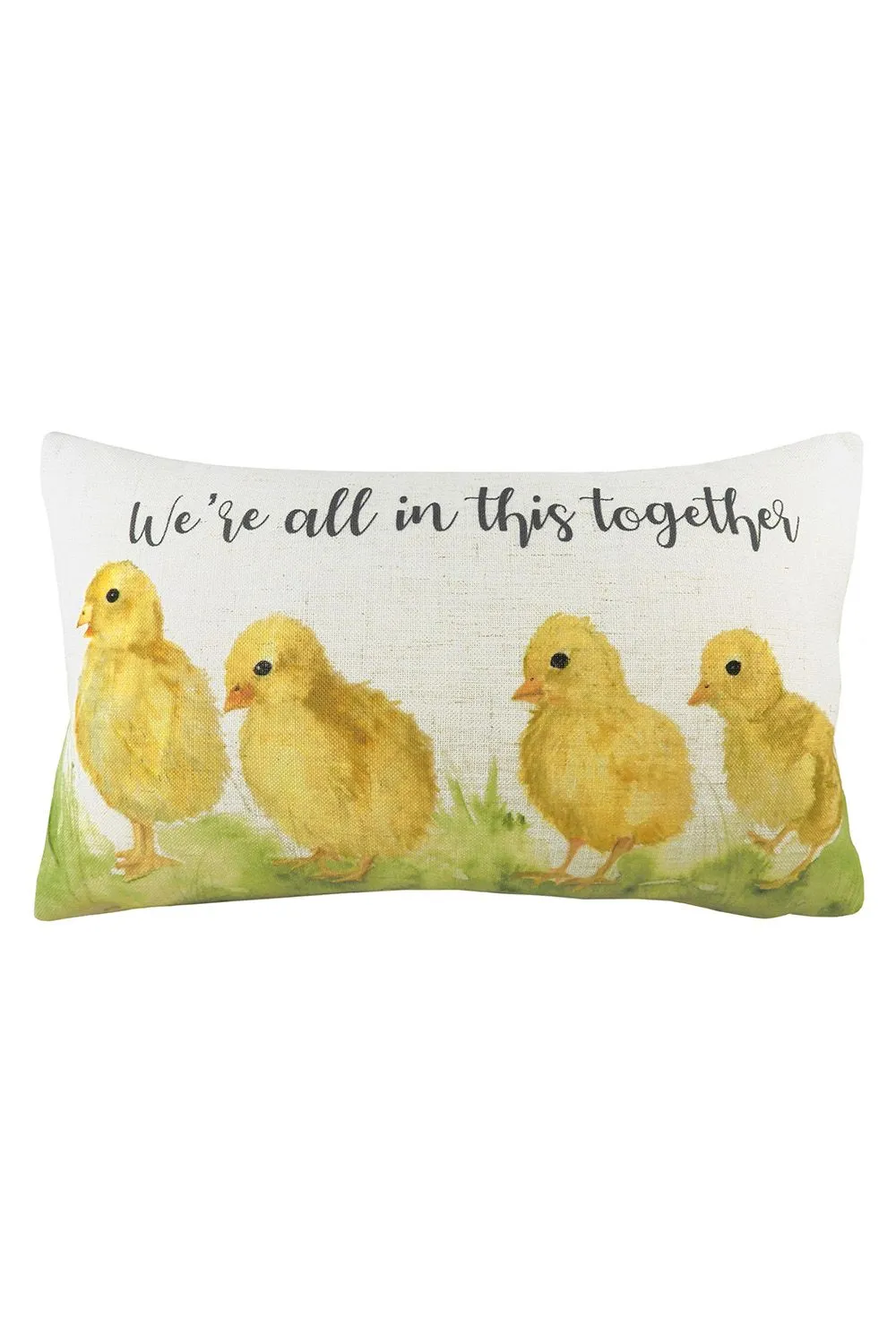 Evans Lichfield In This Together Hand-Painted Watercolour Printed Cushion