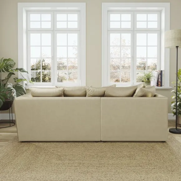 Blake Curved Arm Opulent Velvet Corner Chaise Sofa 3