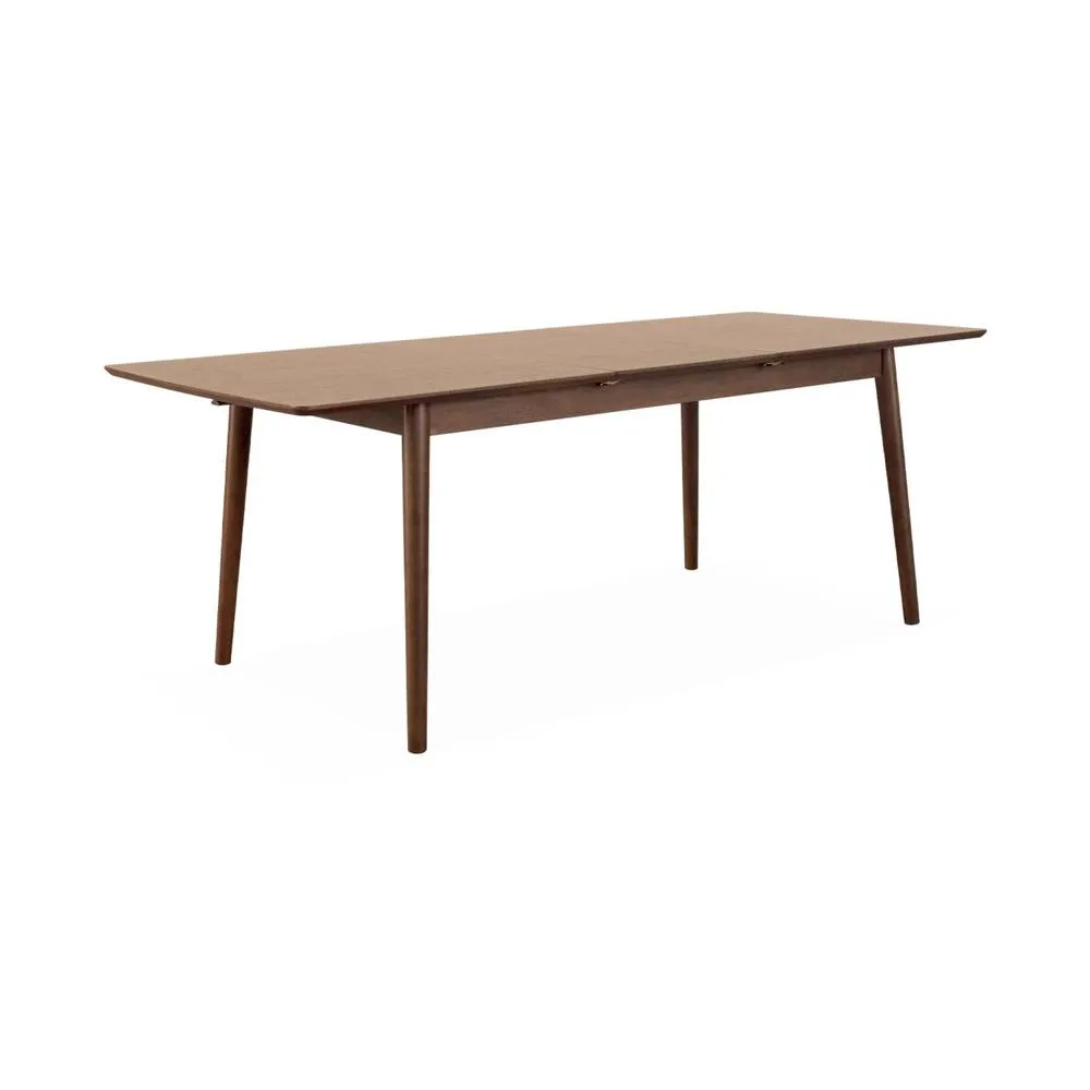 sweeek 6 to 8-seater extendable rectangular dining table in Dark Brown 2