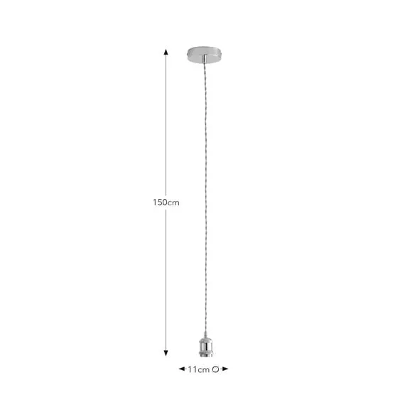 Charlie Industrial Adjustable Pendant Flex Ceiling Light Cable 6
