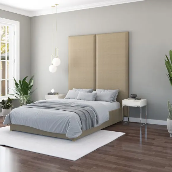 Hanging Wall Panel Dual Mount Eire Linen Headboard 4