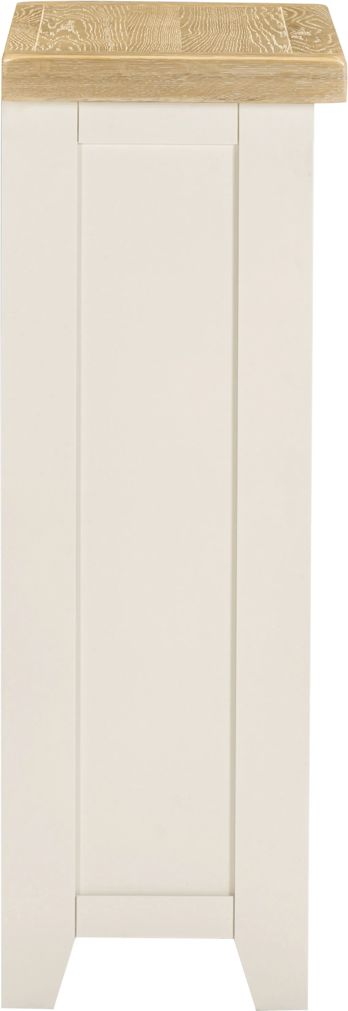 Seconique Windsor Natural Oak Low Bookcase (Fully Assembled) in Ivory 4
