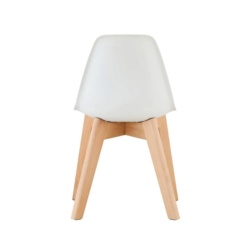 sweeek Set of 2 children's chairs Scandinavian style with beech wood in White 4