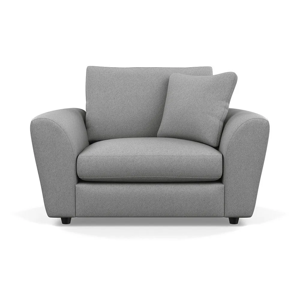 Heal's Snooze Loveseat Cotton Grain Black Feet