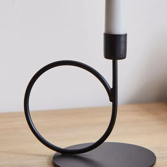 Metal Looped Candlestick Holder 2