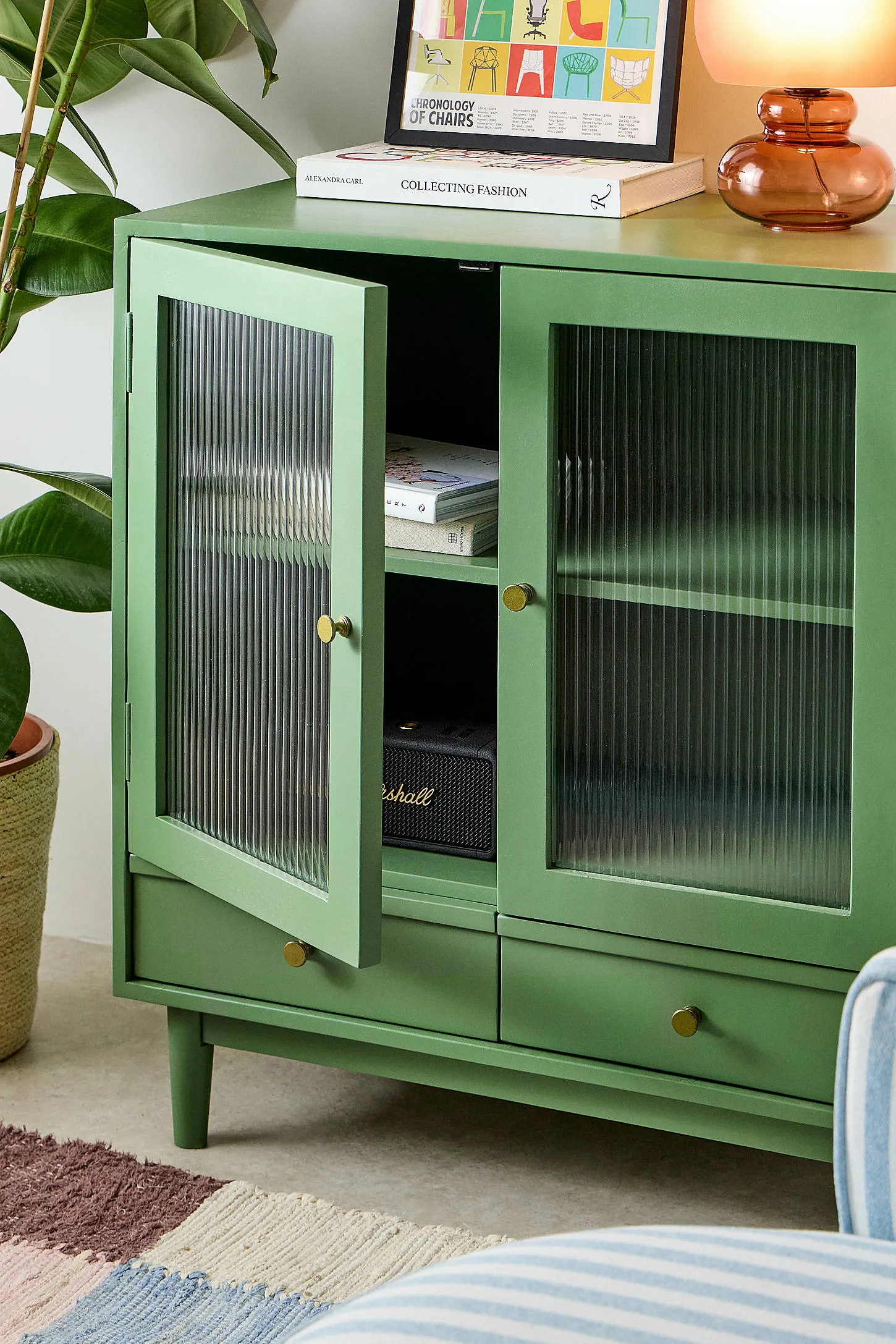 Marlo Cabinet - Green ALL 3