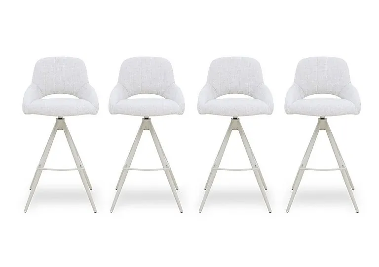 Pebble Set of 4 Swivel Bar Stools