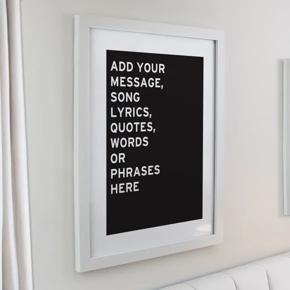 Personalised Typography Poster Frame 3