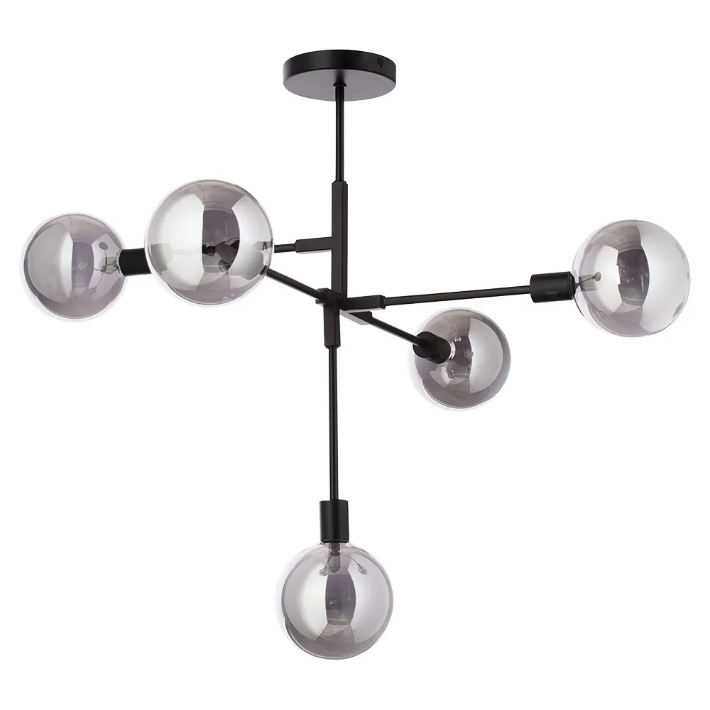 Hennock Ceiling Light, Satin Black 1