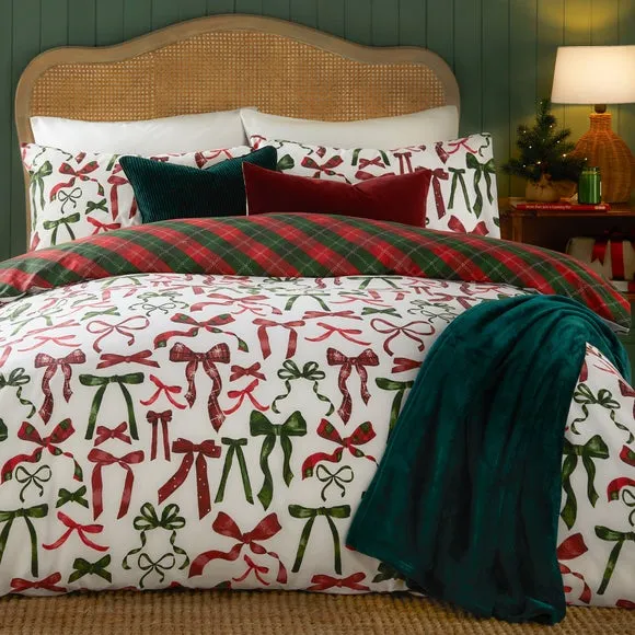 furn. Nathalie Bows Duvet Cover and Pillowcase Set 4