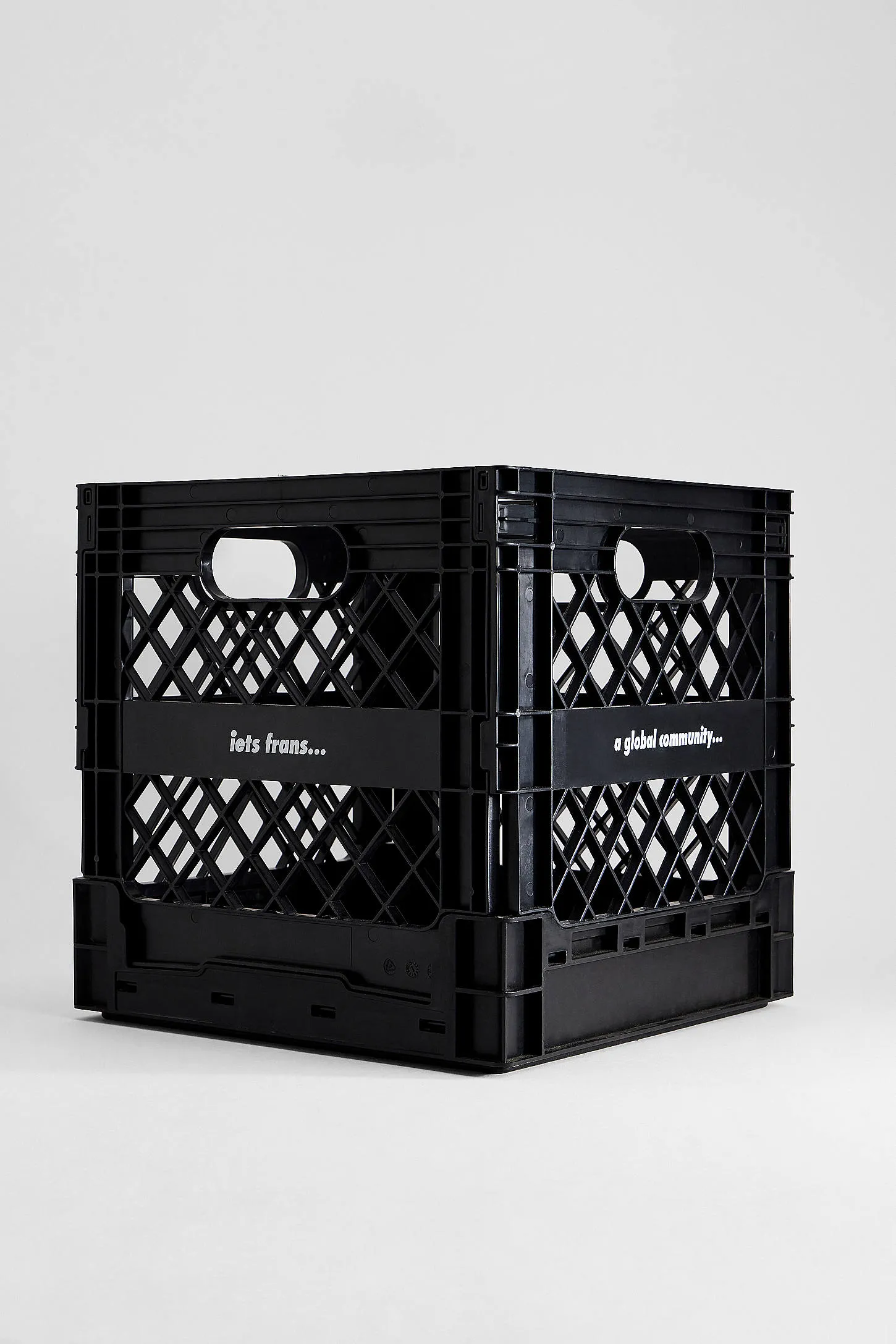 iets frans. Black Storage Crate - Black ALL 3
