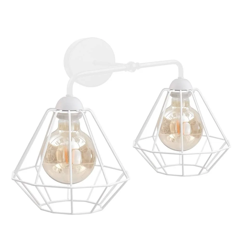 Netlighting Foskal Wall Lamp White 24cm 2x E27