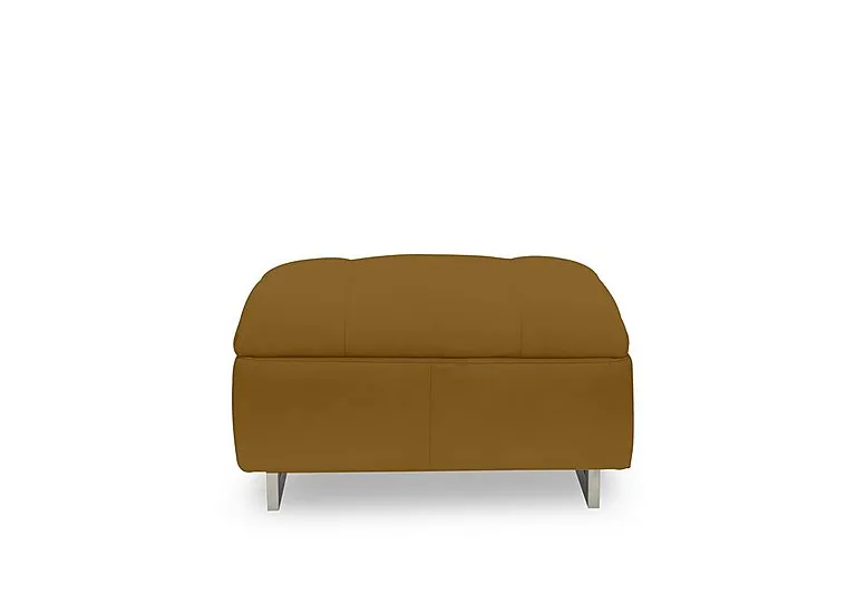 Moet Large Fabric Standard Footstool - Opulence Saffron