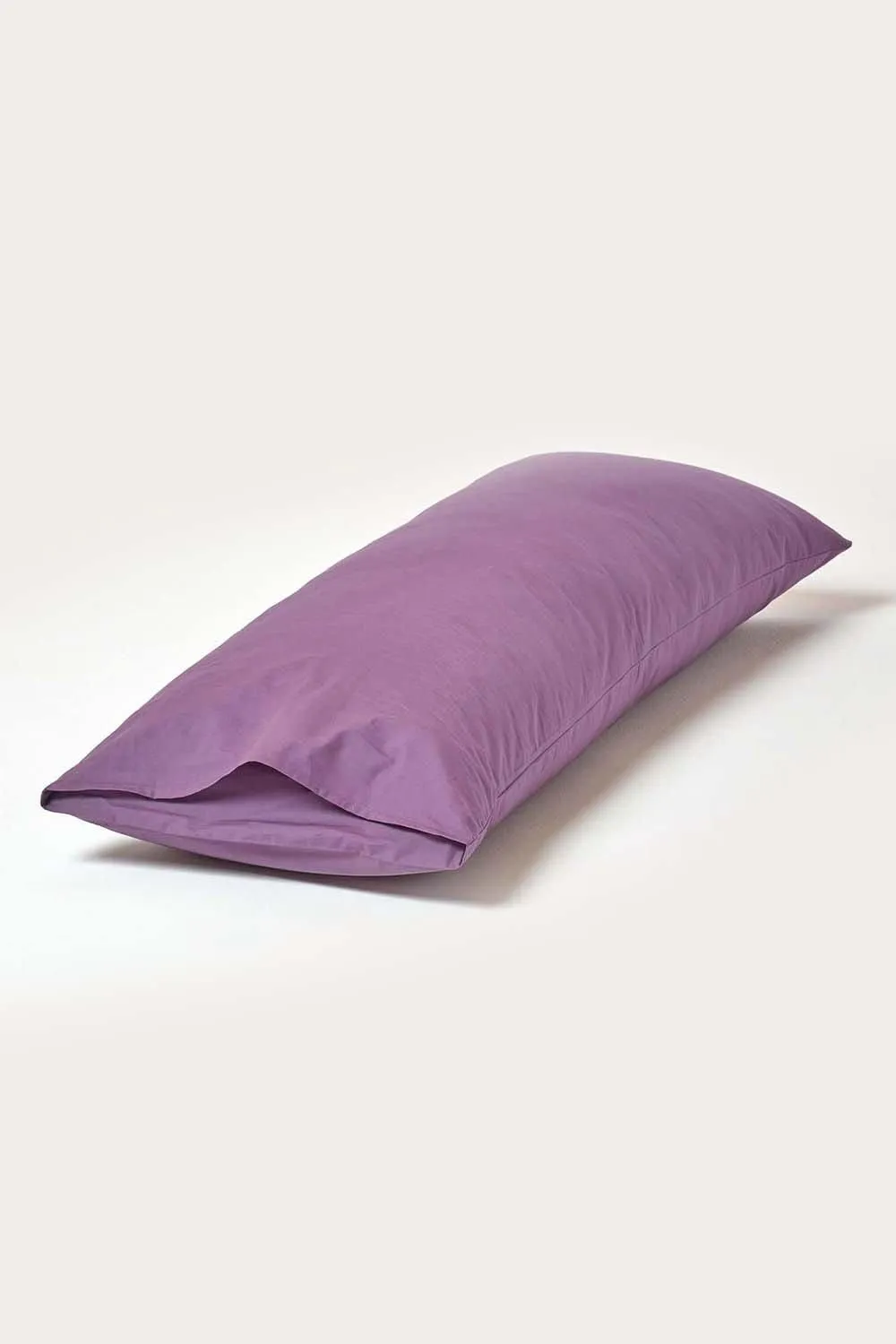 Homescapes Egyptian Cotton Housewife Body Pillowcase 200 TC in Grape 3