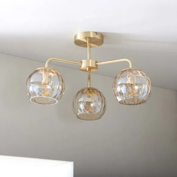 Vogue Arkoma 3 Light Semi Flush Ceiling Light 2