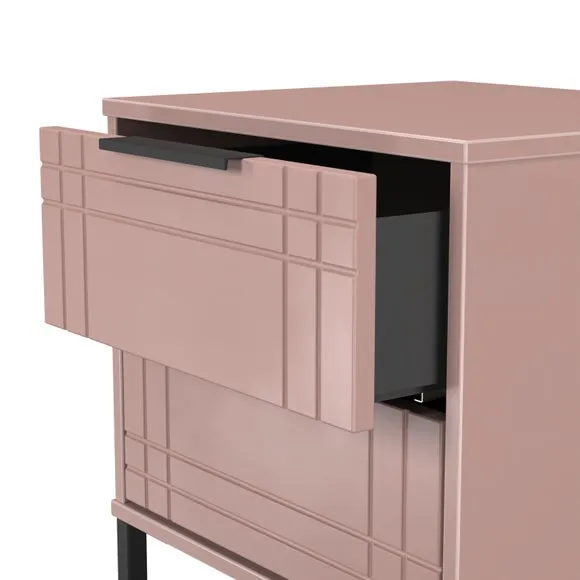 Darlton 2 Drawer Bedside Table 6