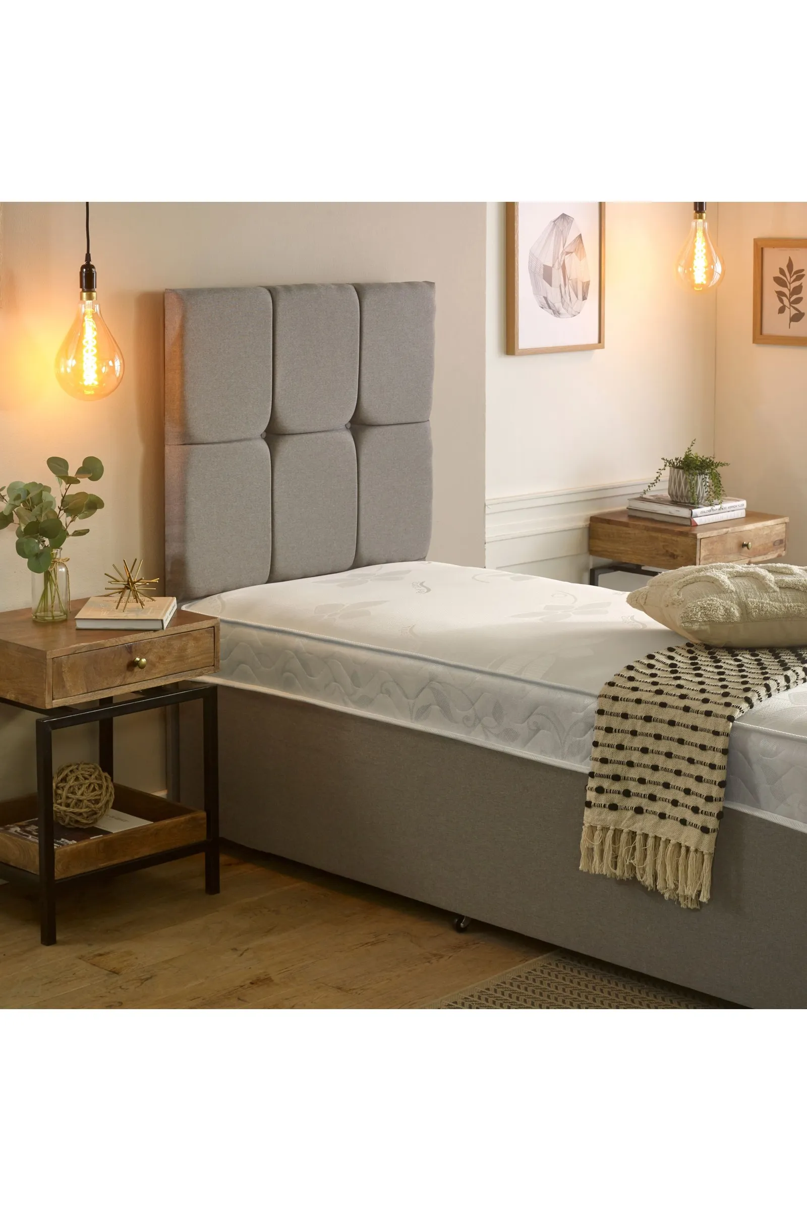 eXtreme Comfort Ltd The Pluto Stress-Free Essentials 17cm Deep White Border Hybrid Spring Mattress 3