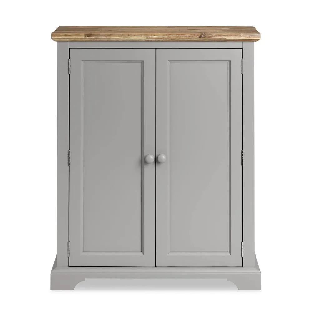 Statement Furniture Florence Shoe Storage Cabinet Wooden Shoe Rack in Light Grey 3