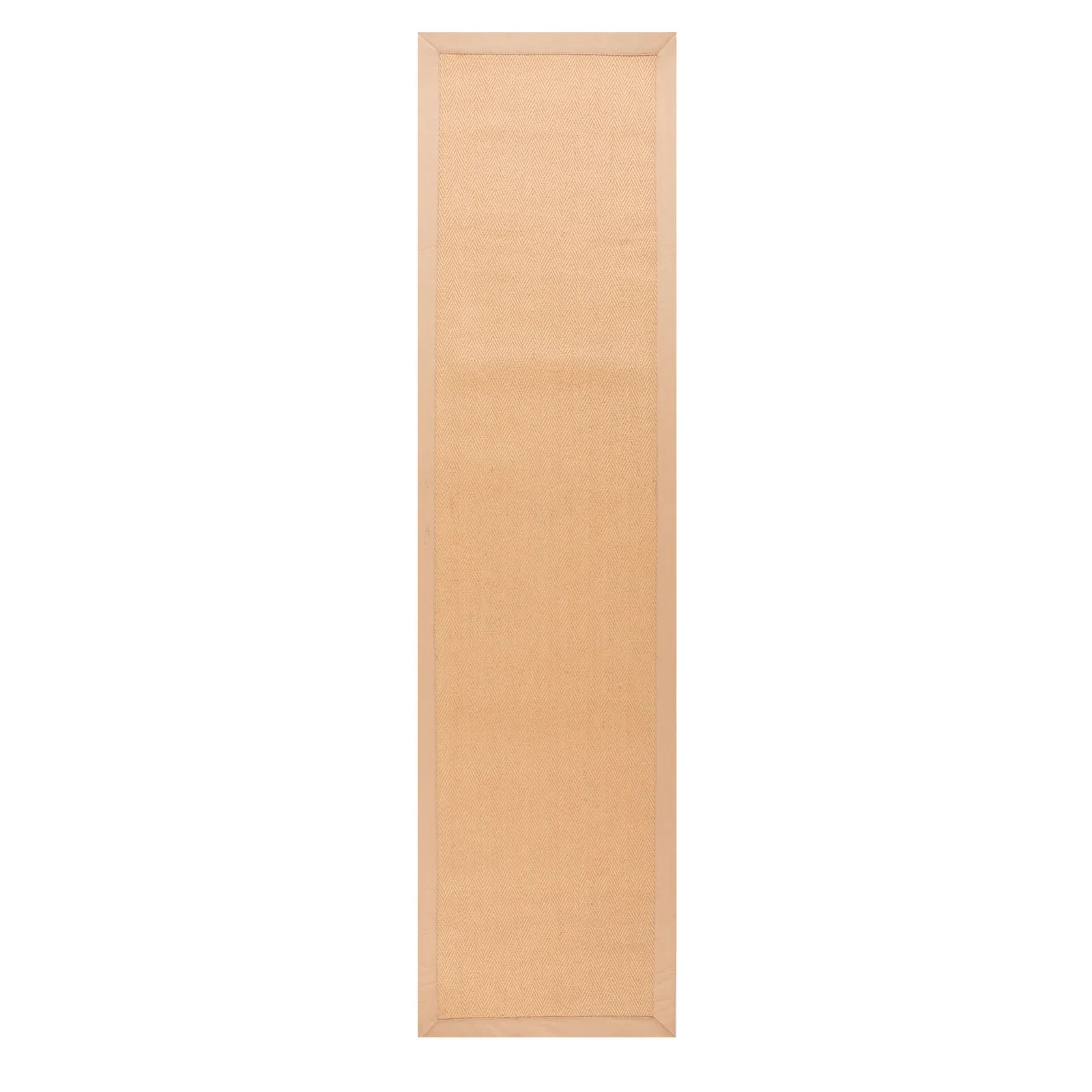 Natural Fibre Herringbone Runner Brown