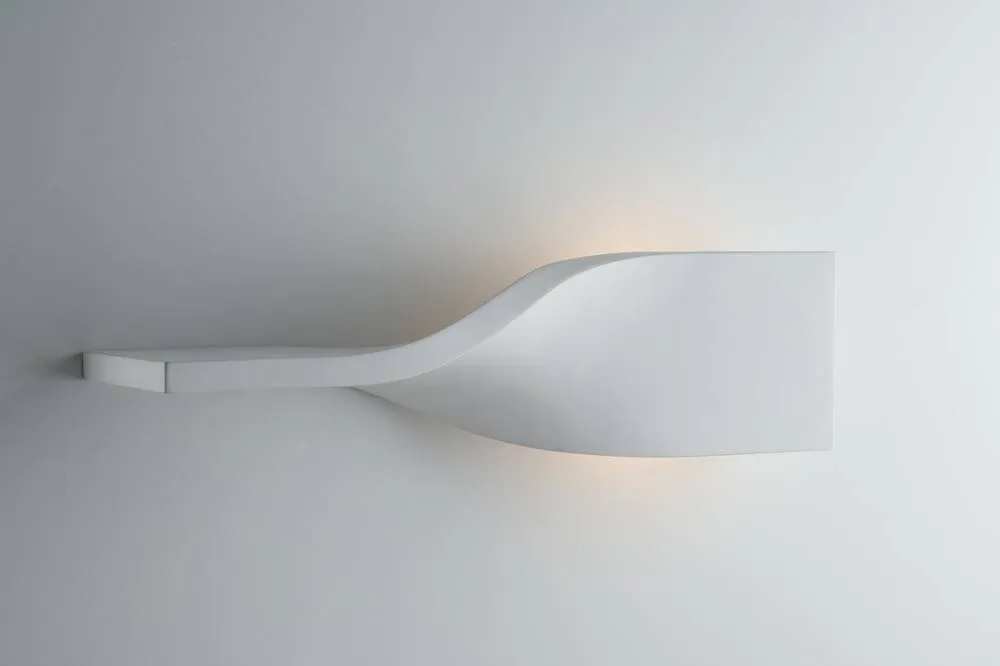 Netlighting Piroette Flush Paintable Plaster Wall Light White R7S