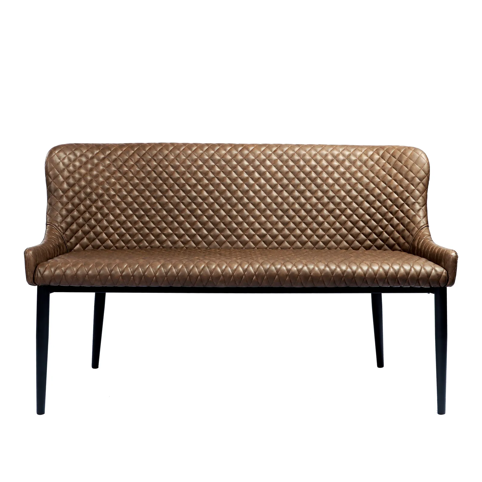 Montreal 2 Seater Dining Bench, Faux Leather, 133cm
