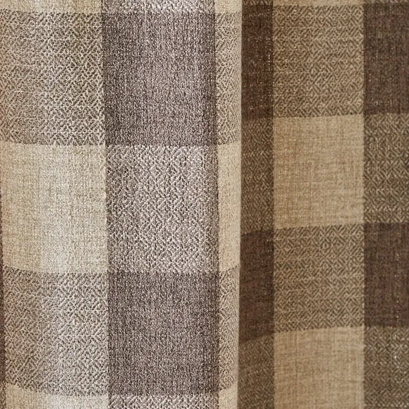Edited Life Elton Check Unlined Tab Top Curtains 3