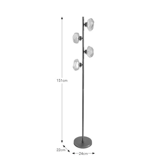 Lava Industrial 4 Light Floor Lamp 6