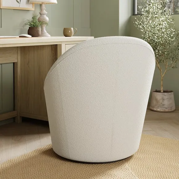 Dion Boucle Storage Swivel Chair 2