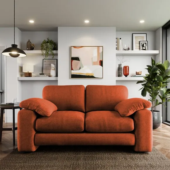 Magnus Vintage Soft Chenille 2 Seater Sofa 1