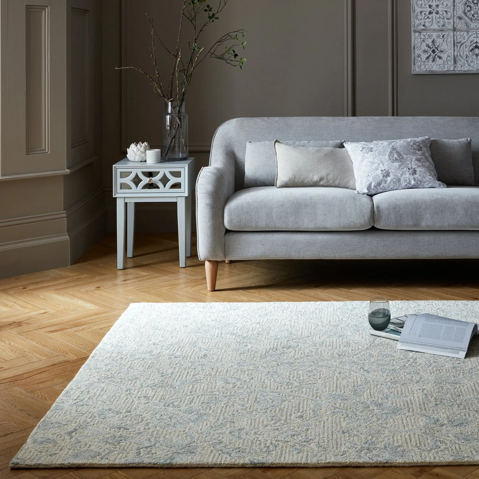 Dorma Remmington Rug Grey