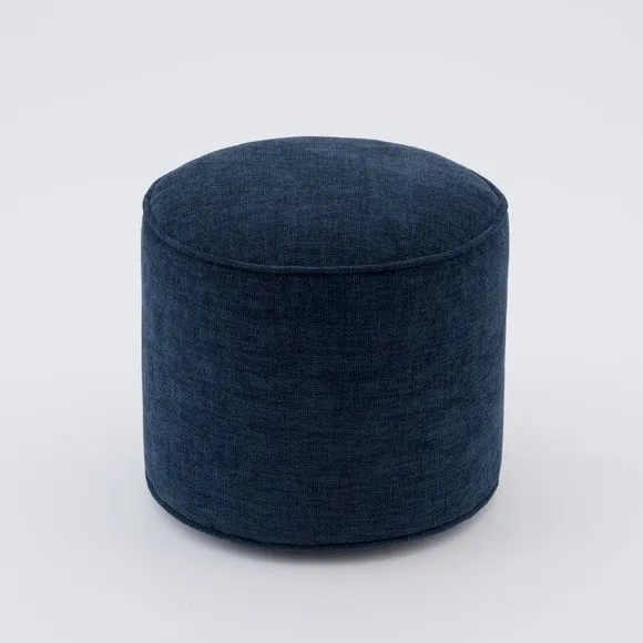Chenille Round Pouffe 3