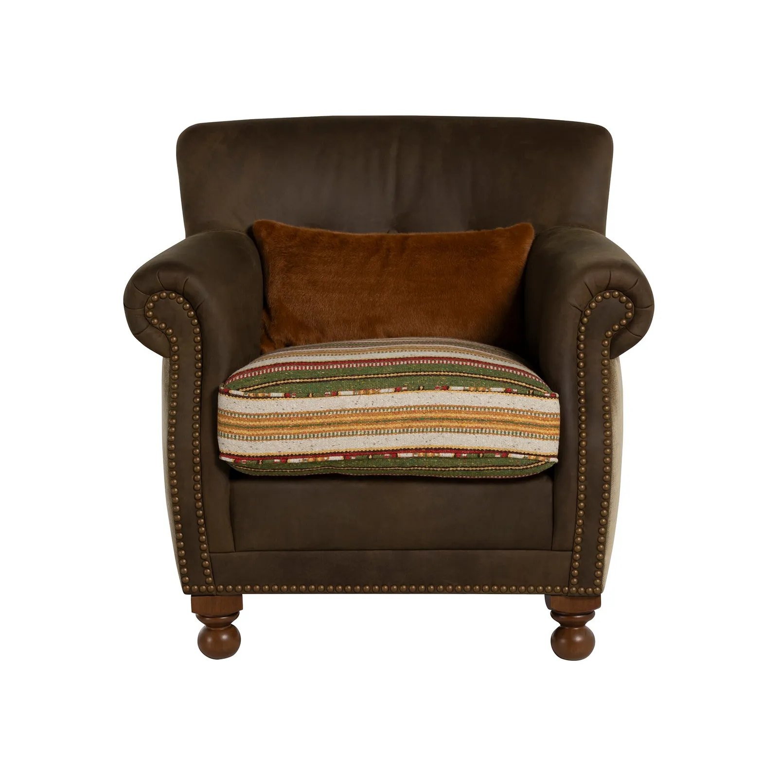Bertie Armchair, Brown Leather | Barker & Stonehouse 2