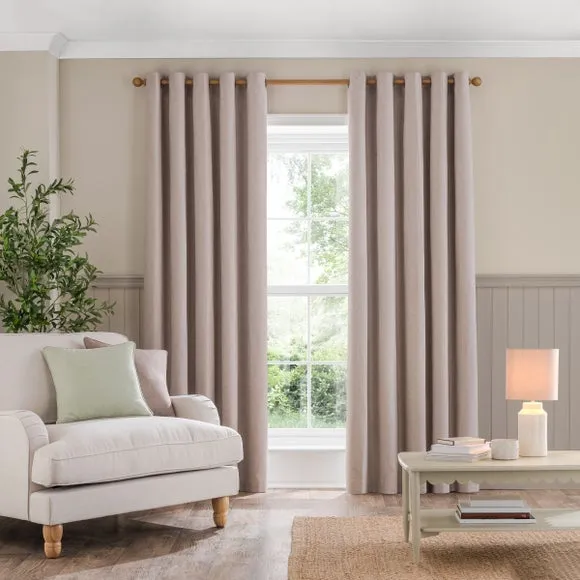 Luna Brushed Eyelet Curtains (Blackout Available) 2