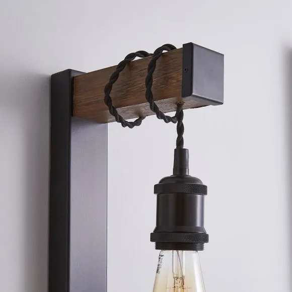 Fulton Plug In Wall Light with Shelf 4
