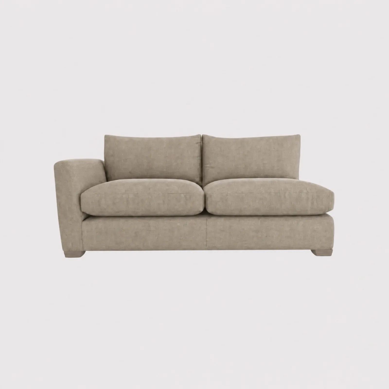 Floyd 1 Arm Modular Sofa Unit Left, Brown Fabric | Barker & Stonehouse
