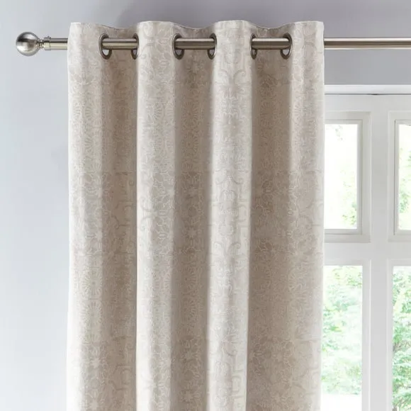 Boho Patchwork Eyelet Curtains 1