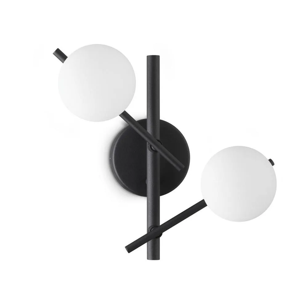 Netlighting Atlas Globe Wall Lights Black 2x G9