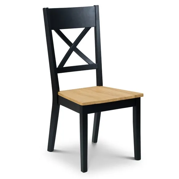 Hockley 6 Seater Rectangular Dining Table with 4 Chairs and Bench, Black 5