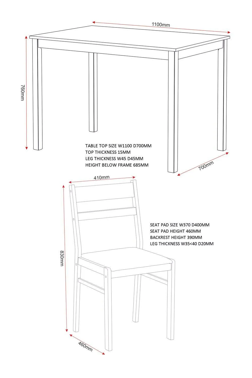 Seconique Radley Dining Set in Light Oak 6