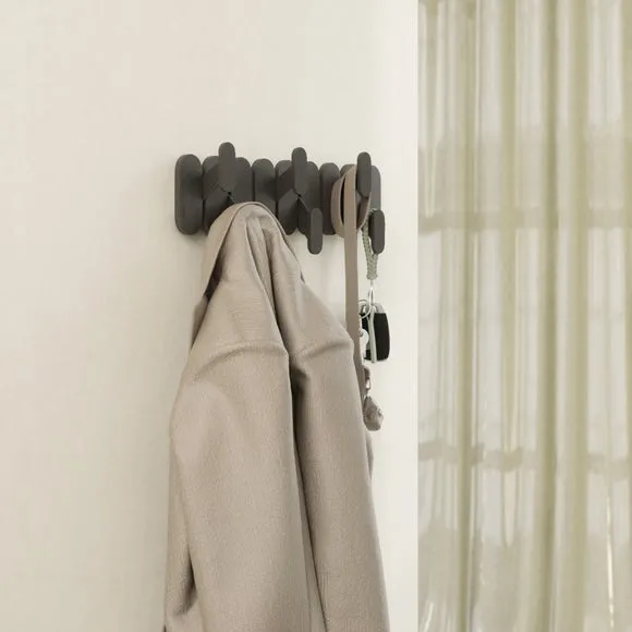 Umbra Tempo 6 Hook Wall Mounted Coat Rack 1