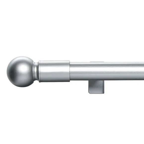 No Drills Extendable Metal Eyelet Curtain Pole 2