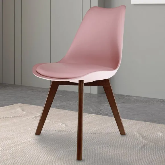 Fusion Living Soho Plastic Dining Chair with Squared Legs