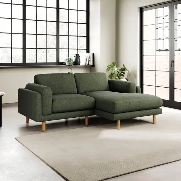 Newton Chenille Soft Texture Corner Chaise Sofa