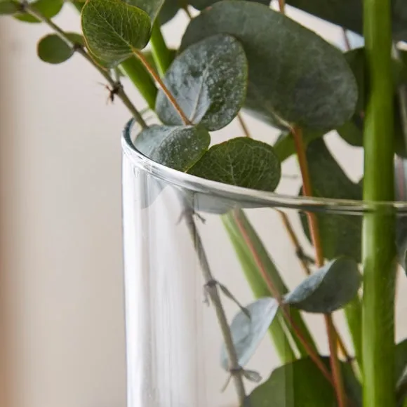 Cylinder Glass Vase, 29cm 2