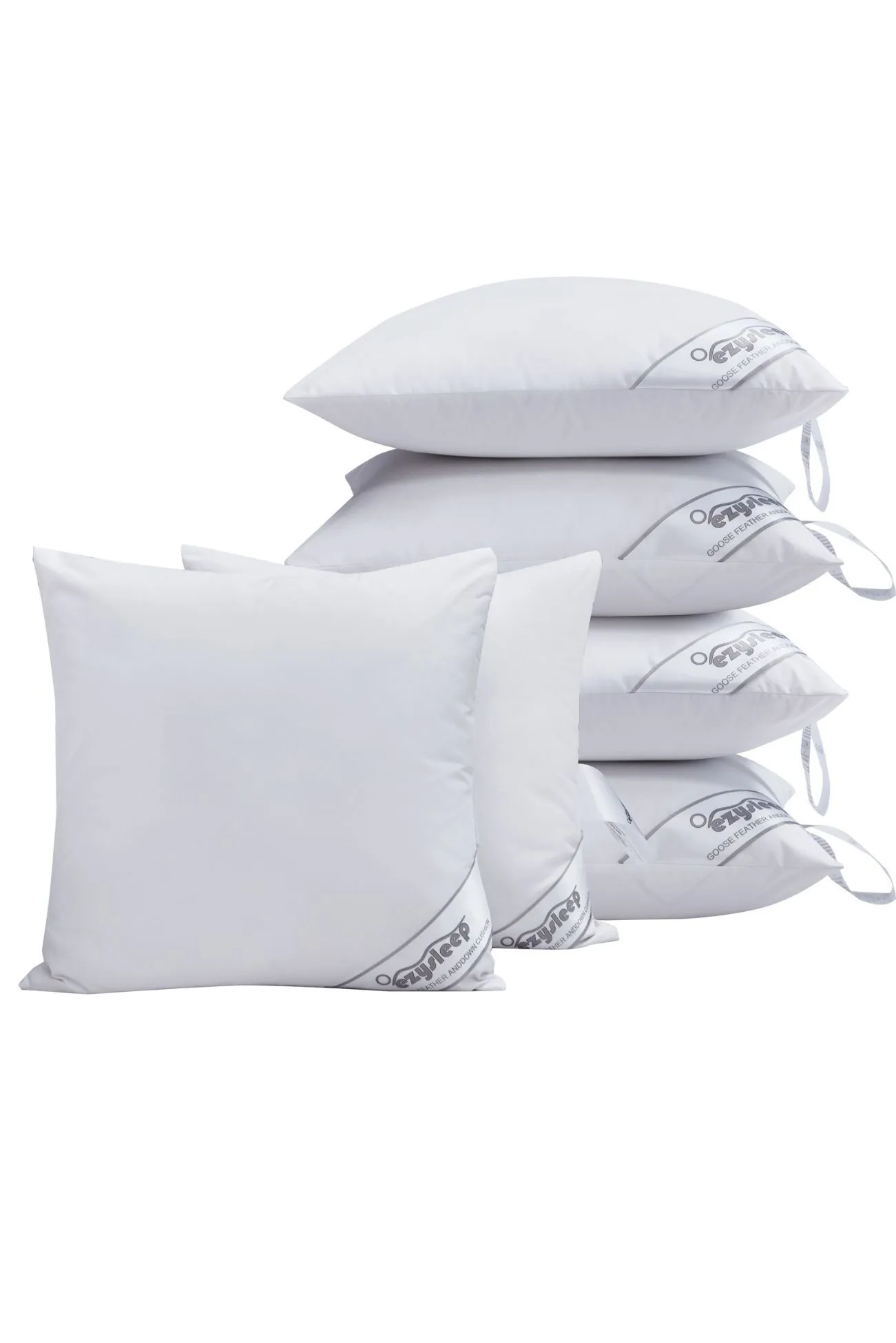 Ezysleep X2 Goose Feather & Down Cushion Inner Pads in White