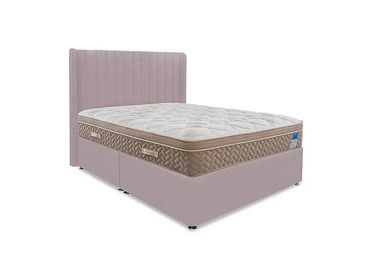 PlushTech Divan Set - King Size - Plush Lilac