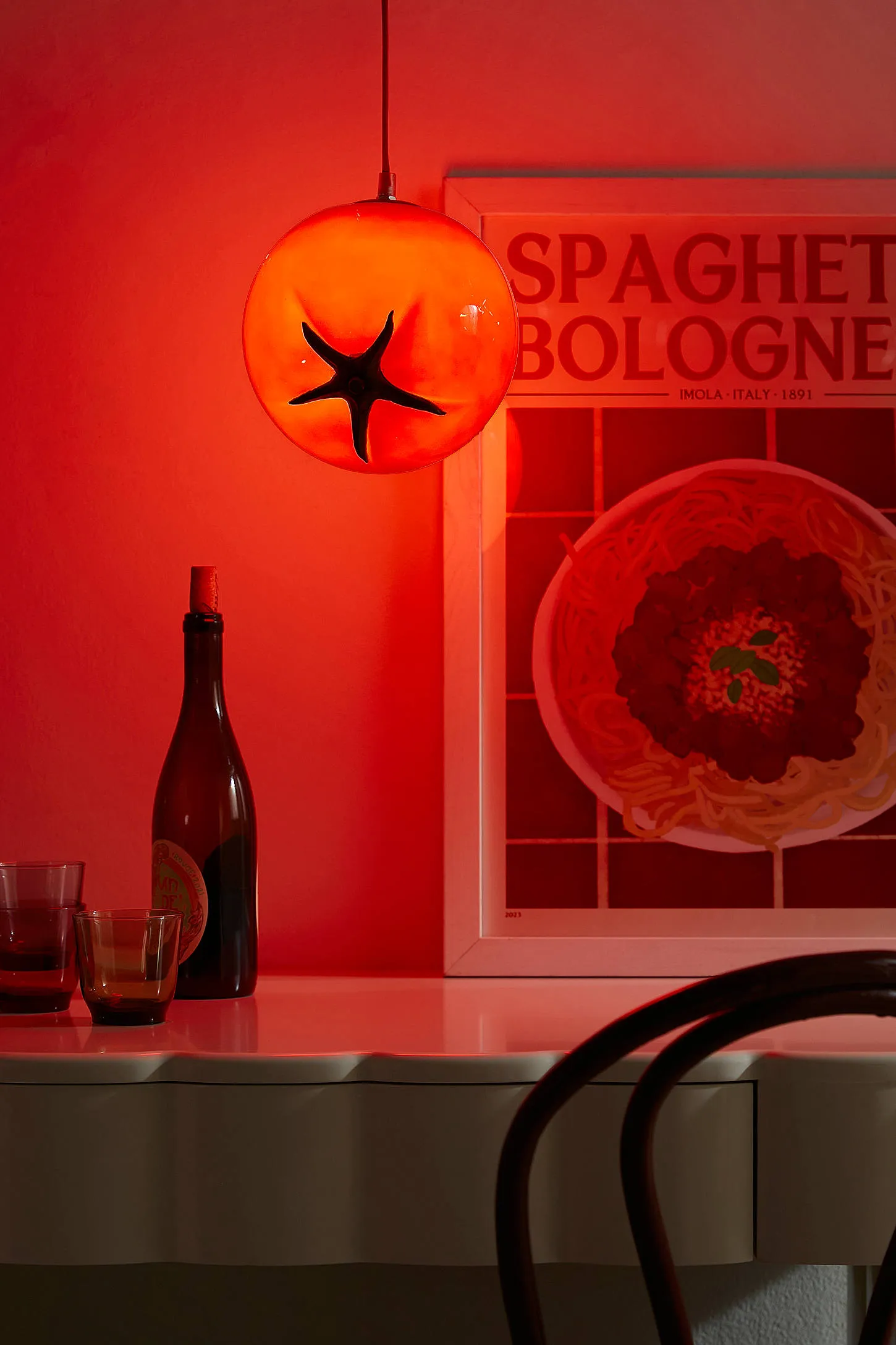 Tomato Table Lamp - Red