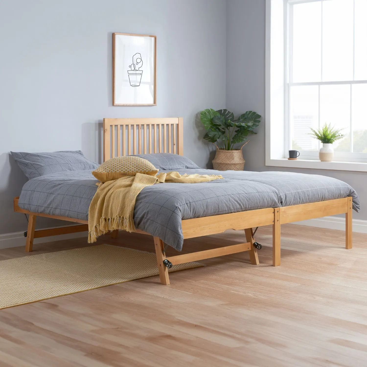 Birlea Buxton Trundle Bed in Brown 2