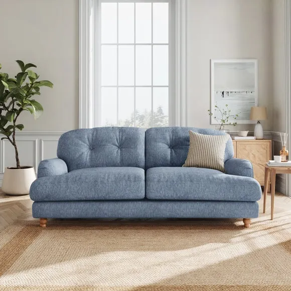 Martha Faux Linen 3 Seater Sofa 1
