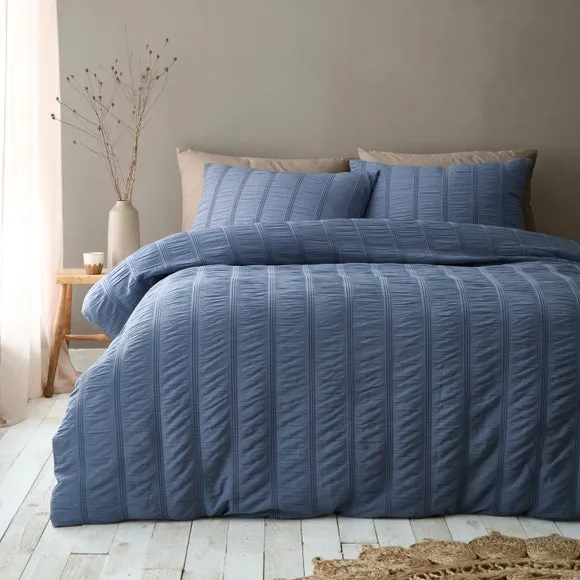 Pineapple Elephant Waffle Seersucker Duvet Cover & Pillowcase Set 1